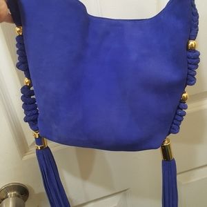 Crossbody purse suede